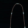OLIO E ACETO Tanabata Special Collection Rhodonite Pearl Beaded Necklace OLIO-OA13N38-YFC Silver/Pink Orange